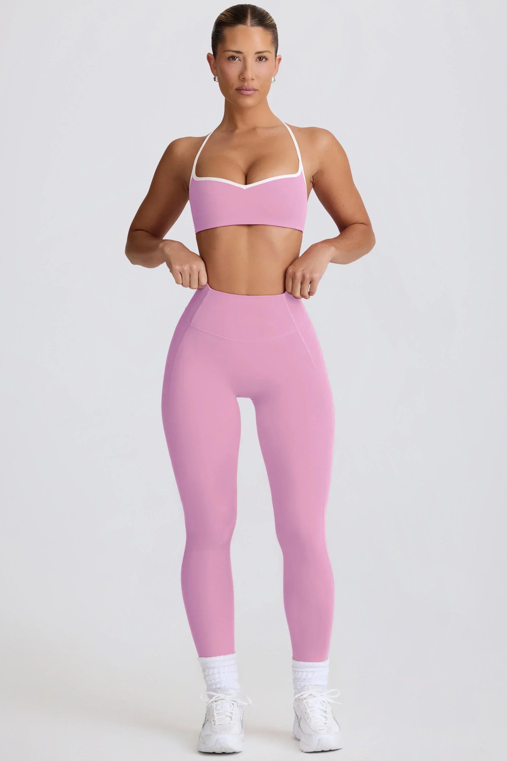 Soft Active Mid Rise Leggings in Dusty Pink