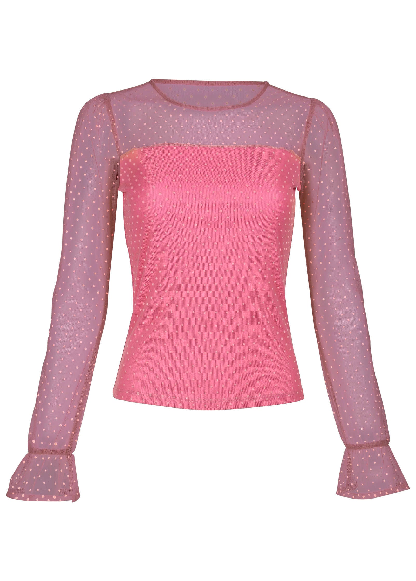 Dot Mesh Top Polignac