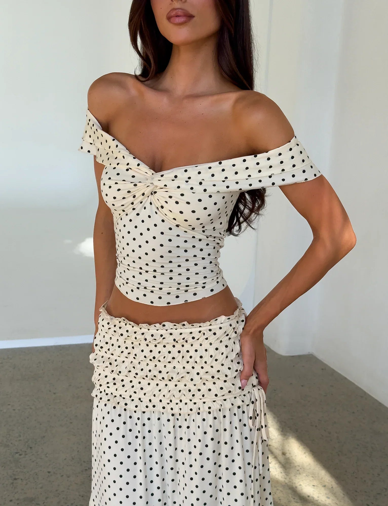 DENALI TOP CREAM DOT