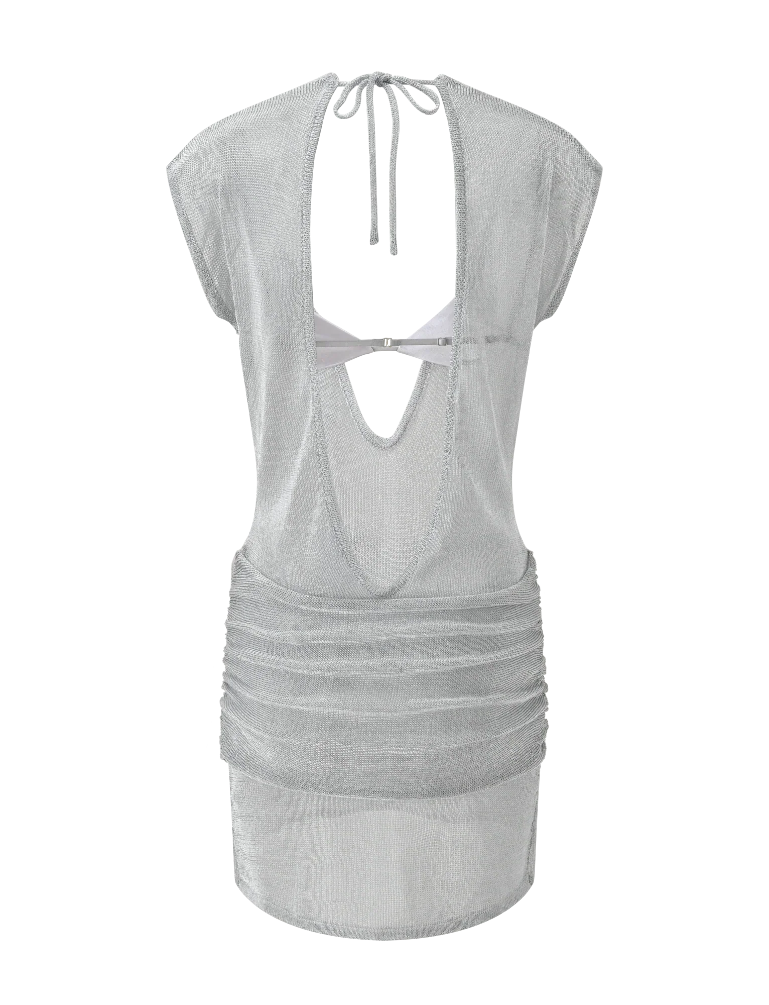 ZOSIA MINI DRESS SILVER