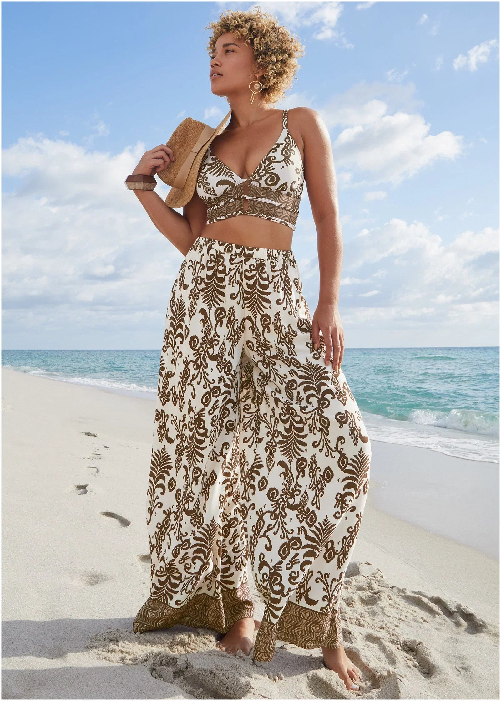Palazzo Cover Up Pant Mystic Paisley
