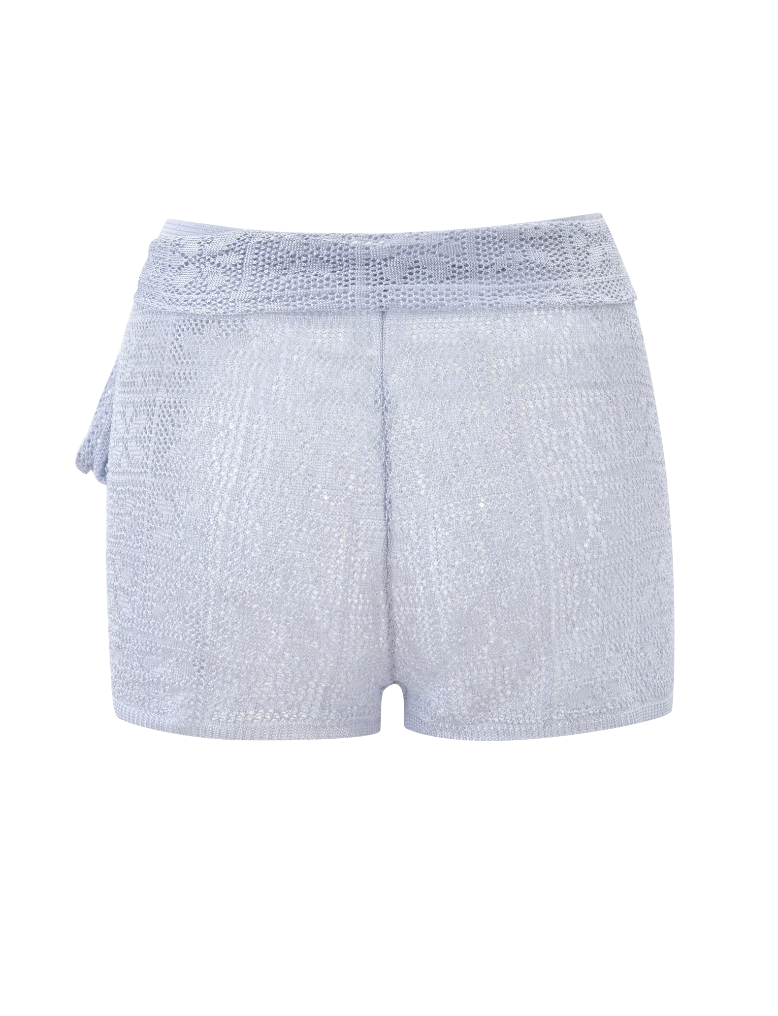 FERN CROCHET SHORT SILVER
