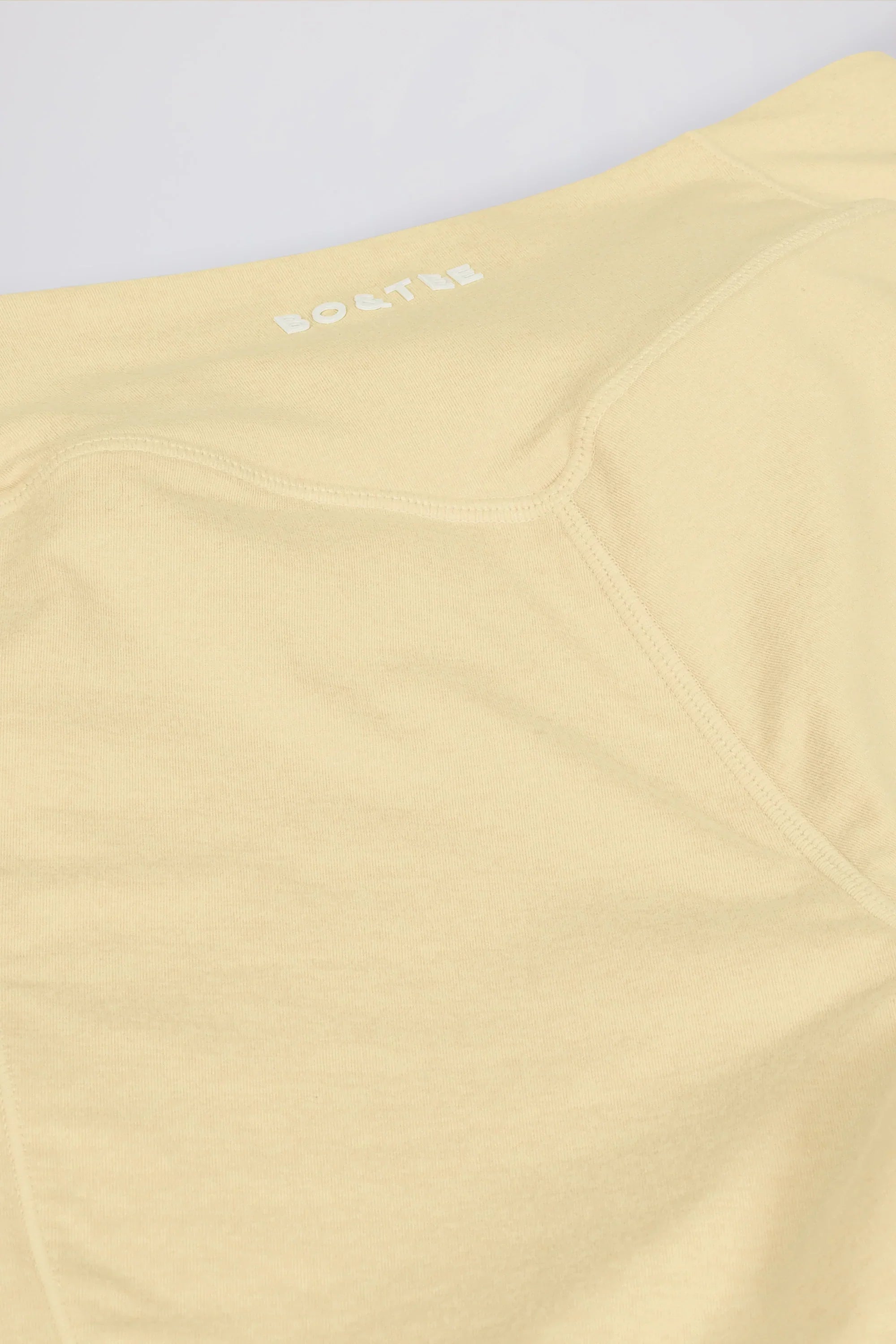Brushed Jersey Ruched Mid Rise Leggings in Lemon Marl