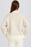 Jacquard Knit Oversized Jumper in Ice
