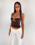 BRIALLEN TOP CHOCOLATE