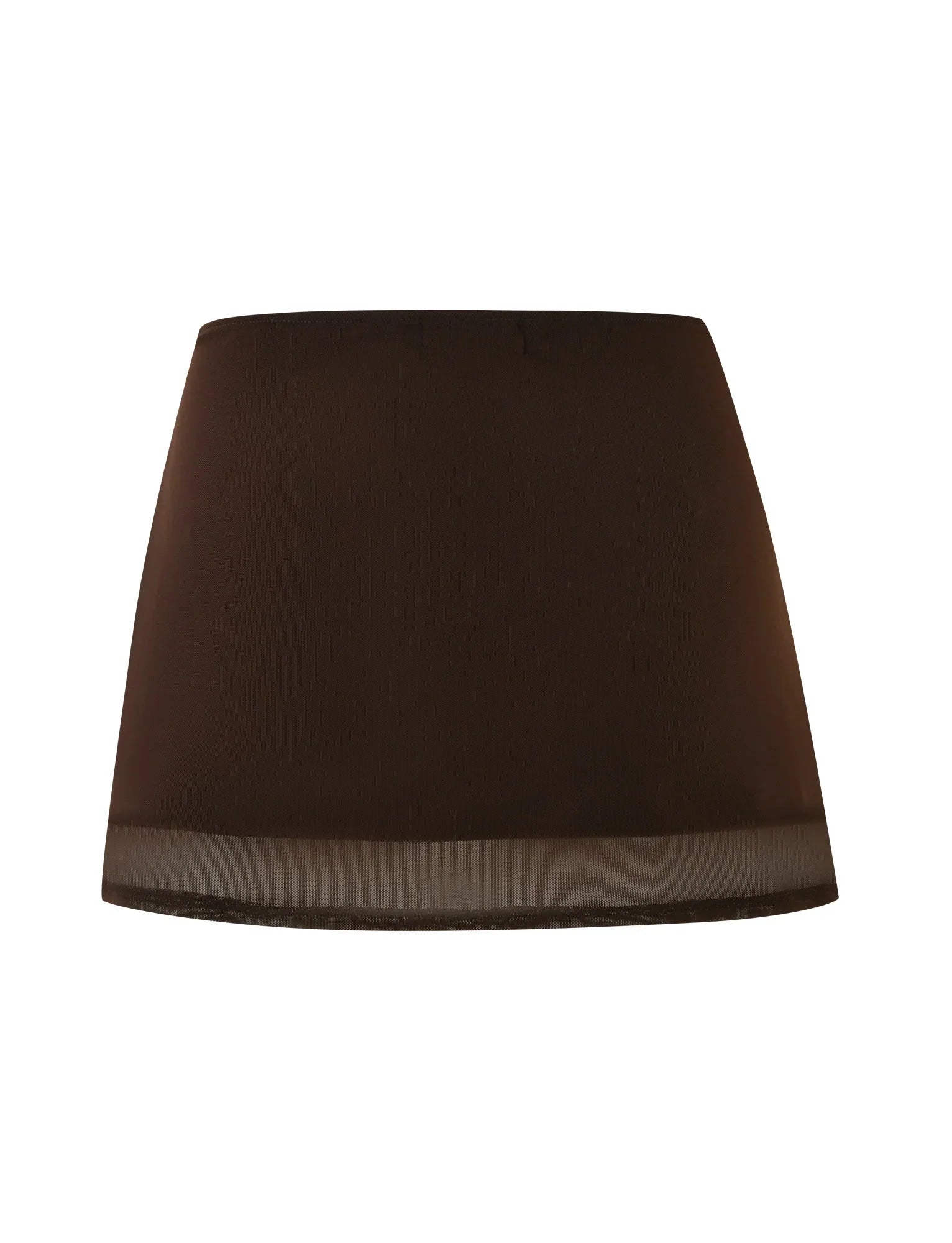 OCTAVIA MINI SKIRT BROWN CHOCOLATE