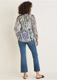 Chiffon Printed Blouse Desert Ikat