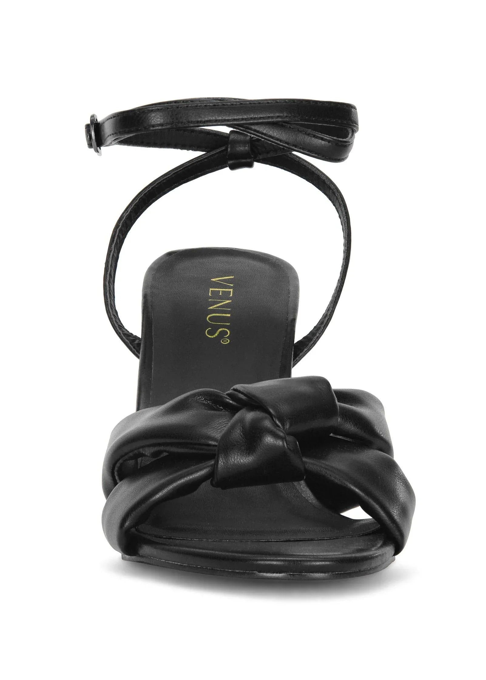 Knot Strap Heel Black