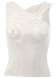 Twist Detail Sweater Tank Cloud Dancer