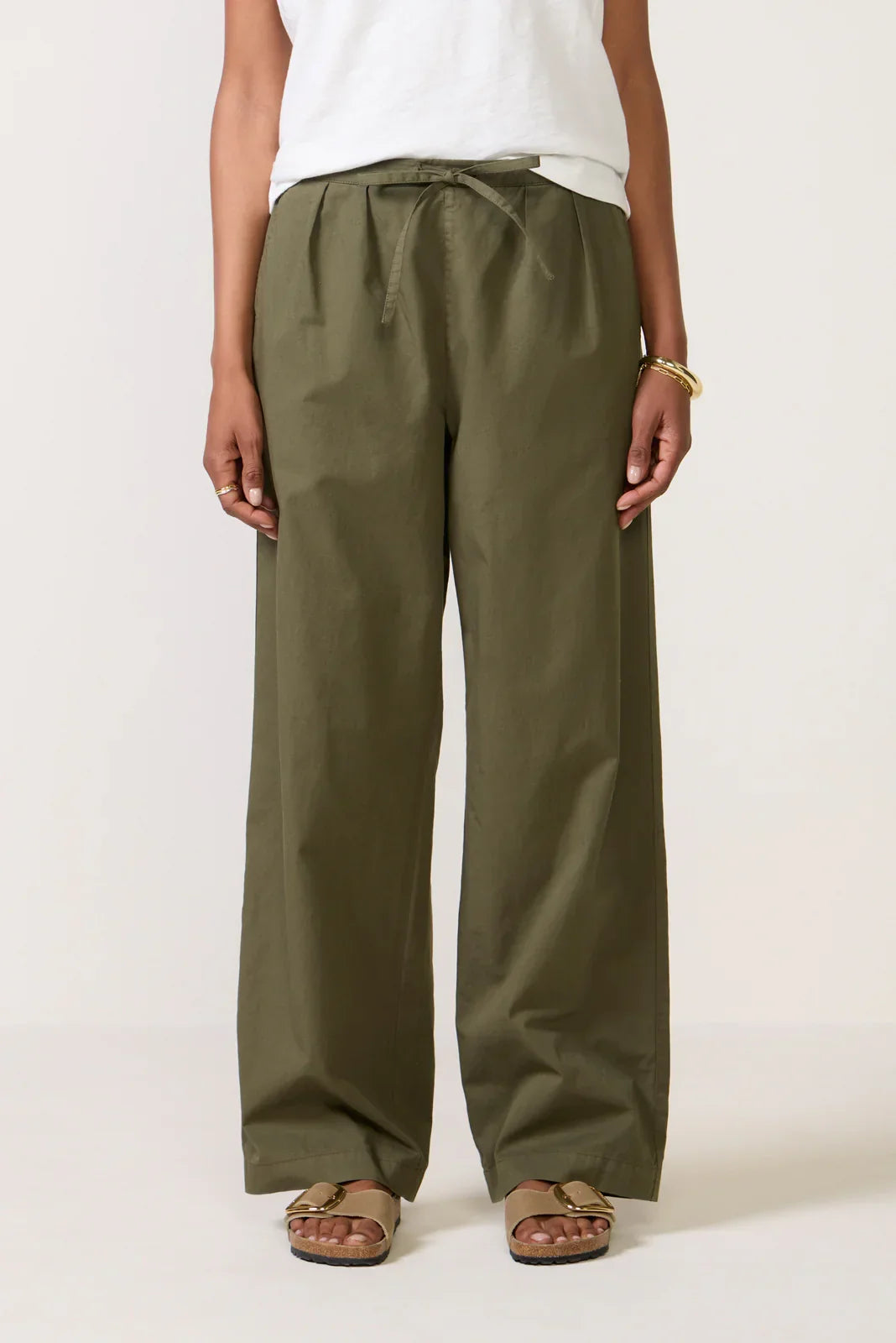Anna Summer Twill Wide Leg Pant