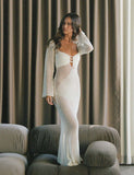 MACAULEY DRESS WHITE CREAM