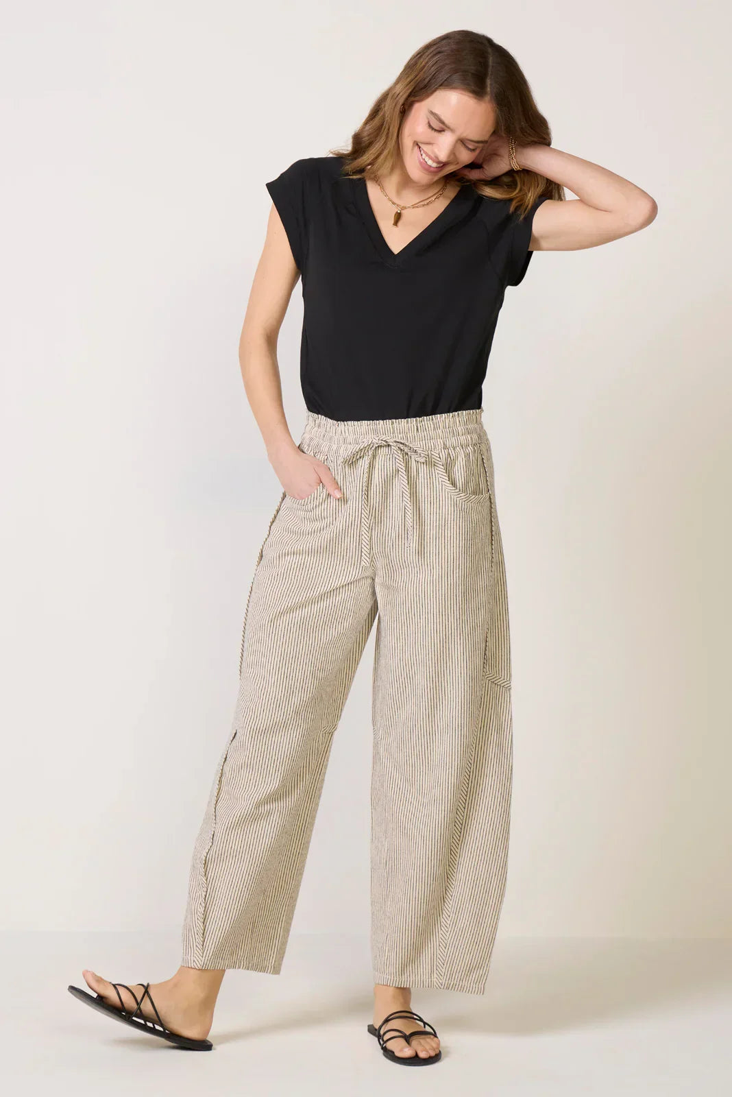Nora V Neck Muscle Tee
