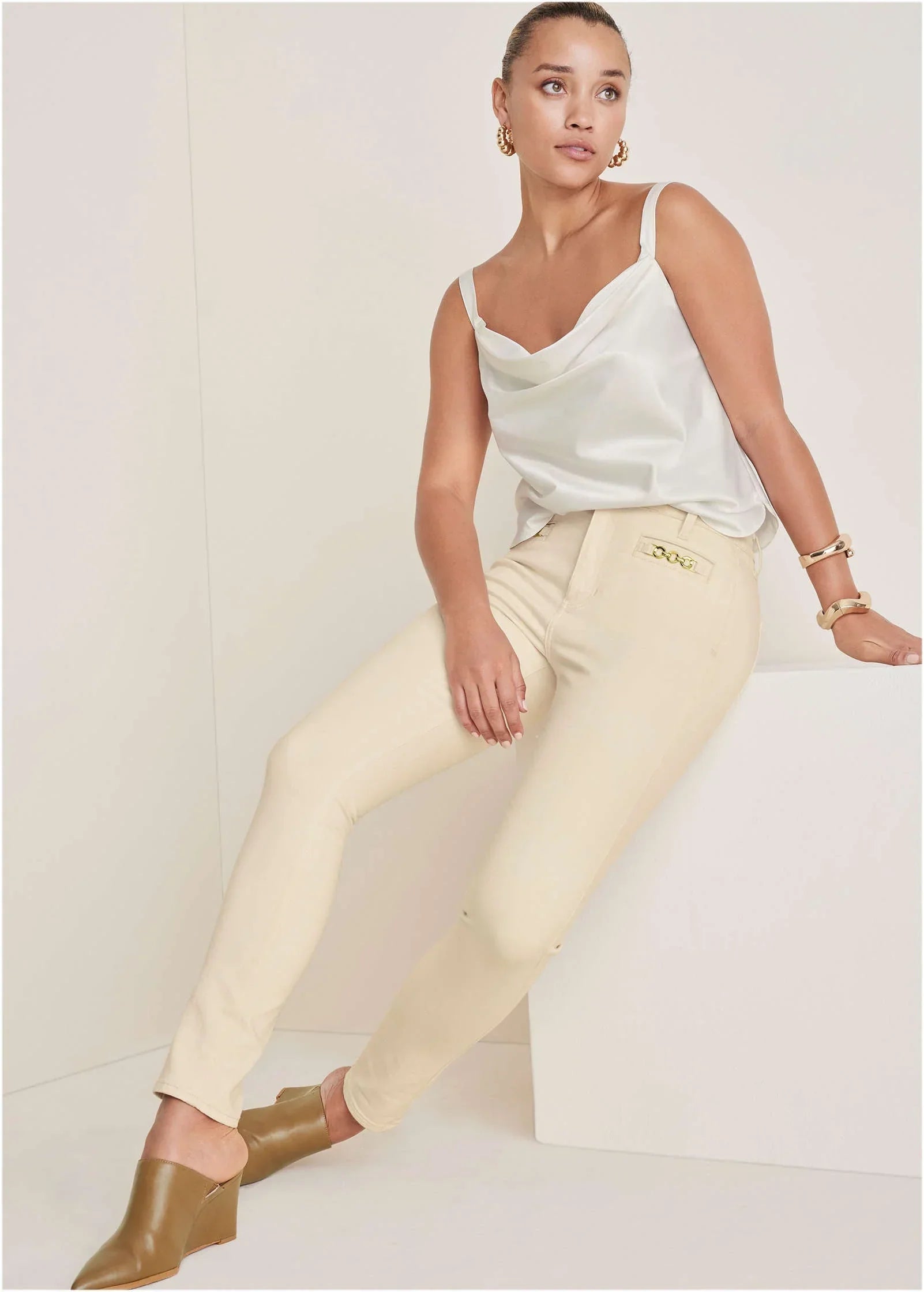 Slim Leg Jeans Natural Wash
