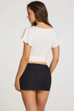 Modal Cowl Neck Top in White