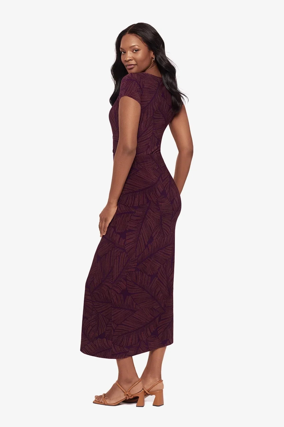 Loki Wrap Front Shaping Dress in Anthurium