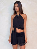 INDIGO TOP BLACK