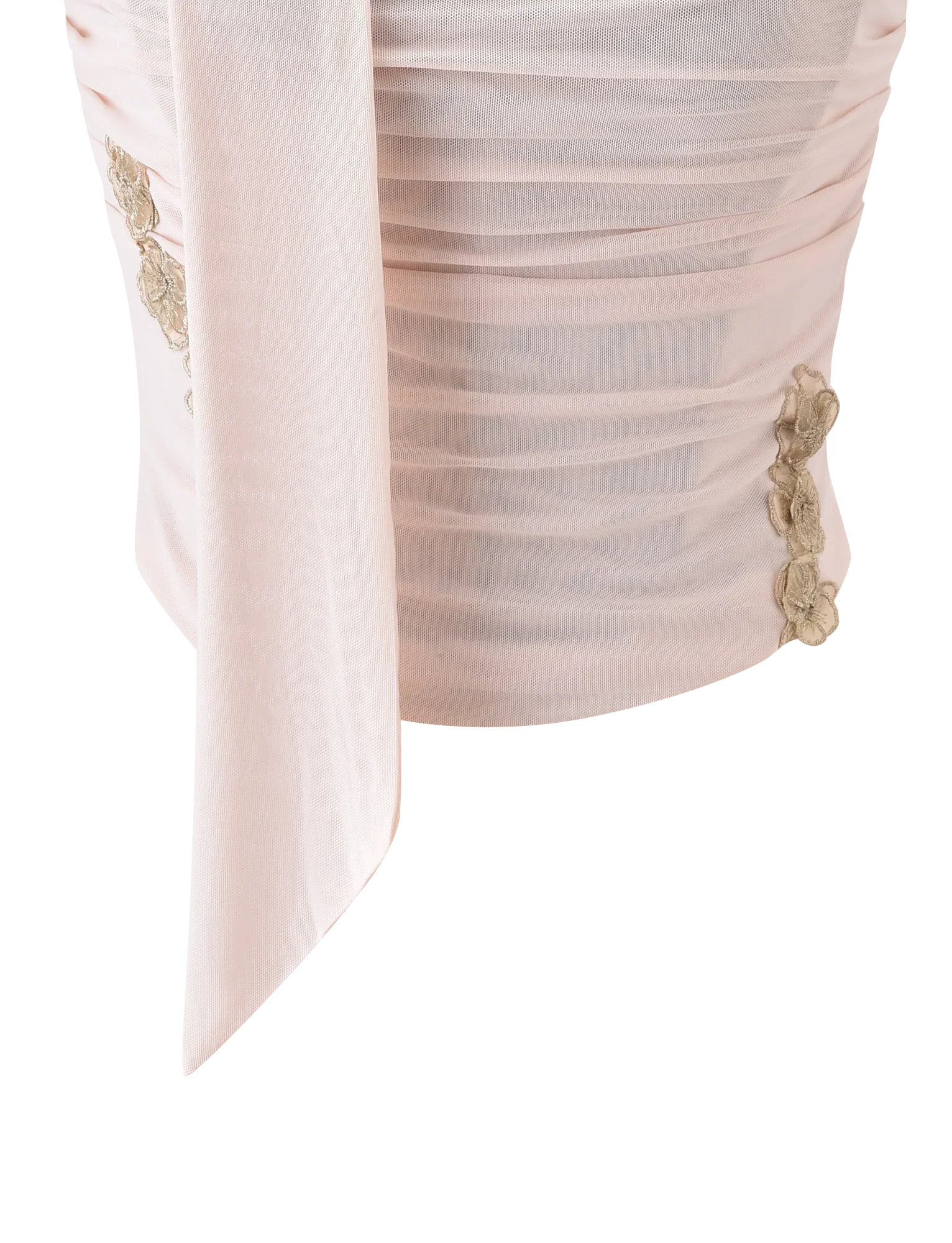 TERESE FLORAL APPLIQUE CORSET TAN