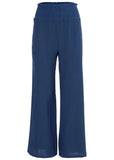 Slit Cover Up Pants Ultramarine Blue