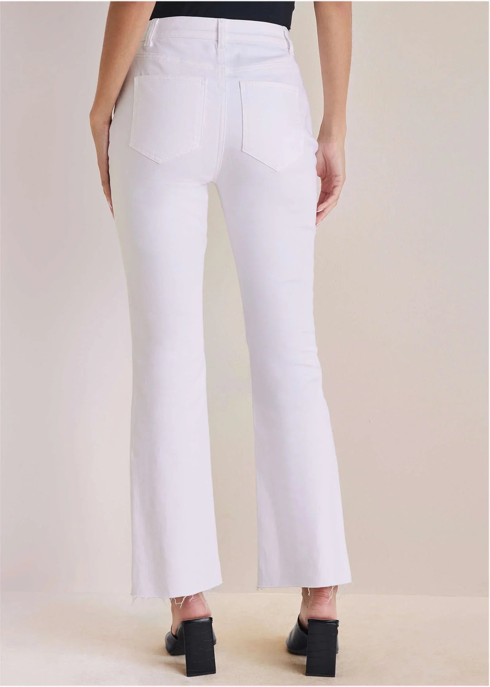Brigitte Kick Flare Jeans Off White