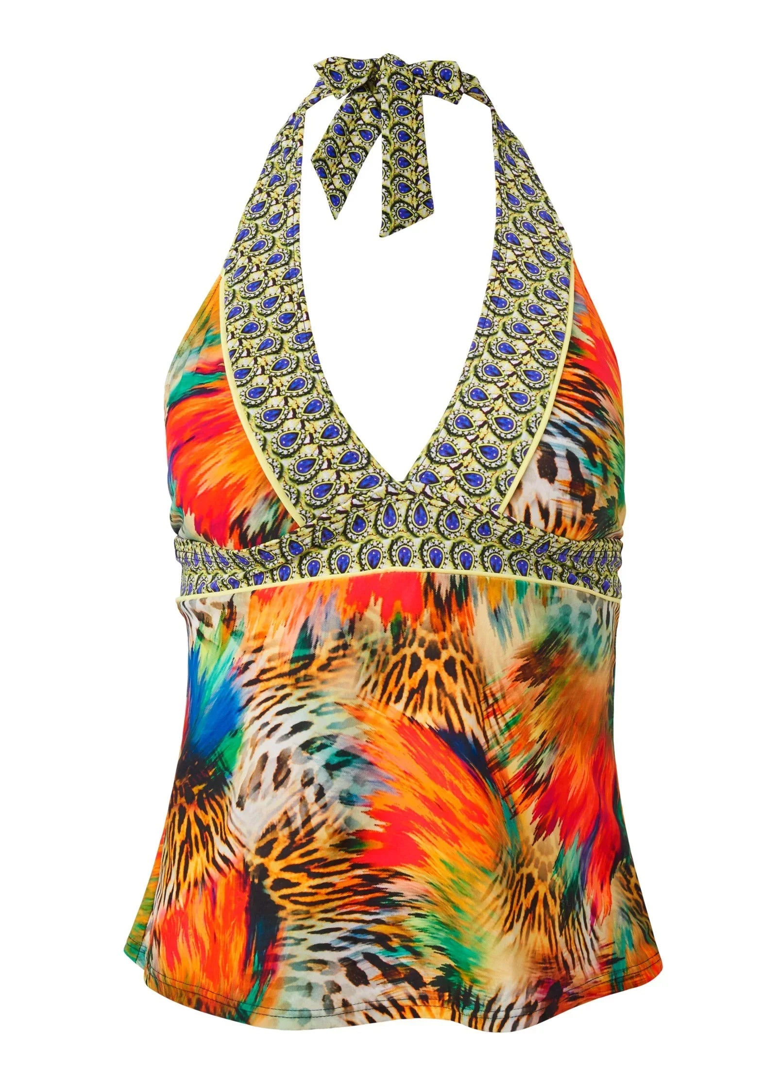 Athens Halter Tankini Top Island Delight