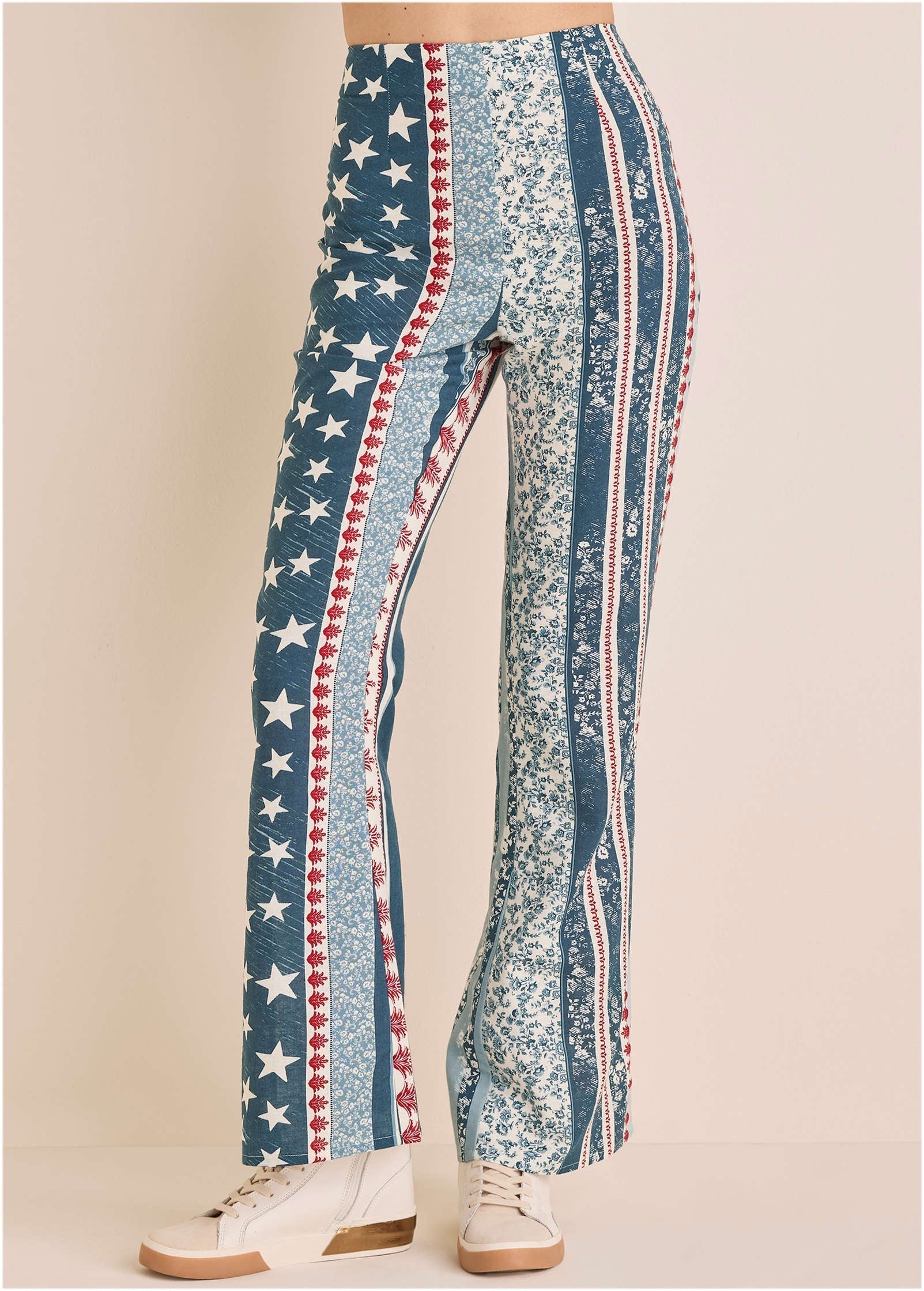 Linen Americana Pant Americana Floral Star