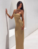 DANIELA SCARF DRESS 20 GOLD