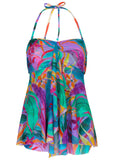 Lanai Bandeau Tankini Top Purple Paradise