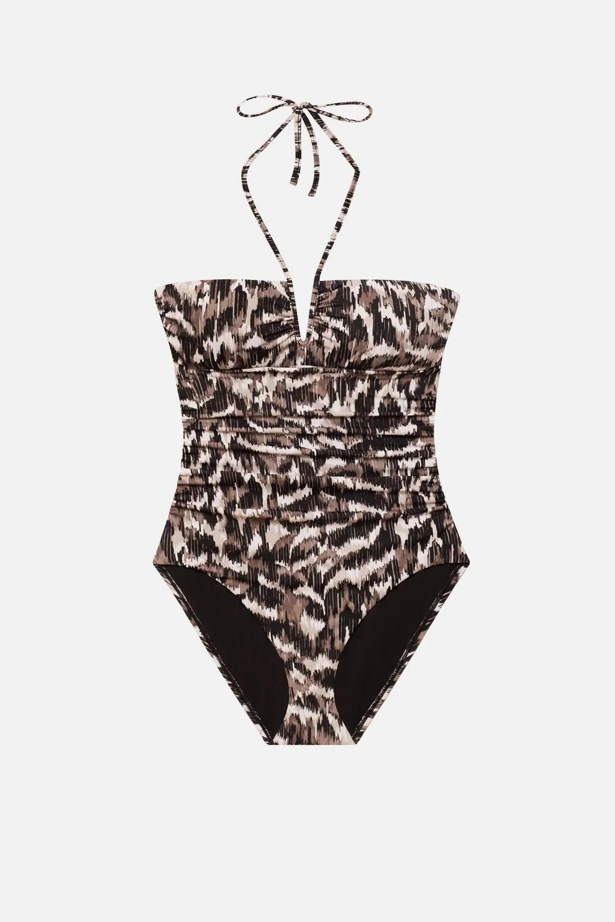 Sutton V Wire Bandeau One Piece Desert Skin