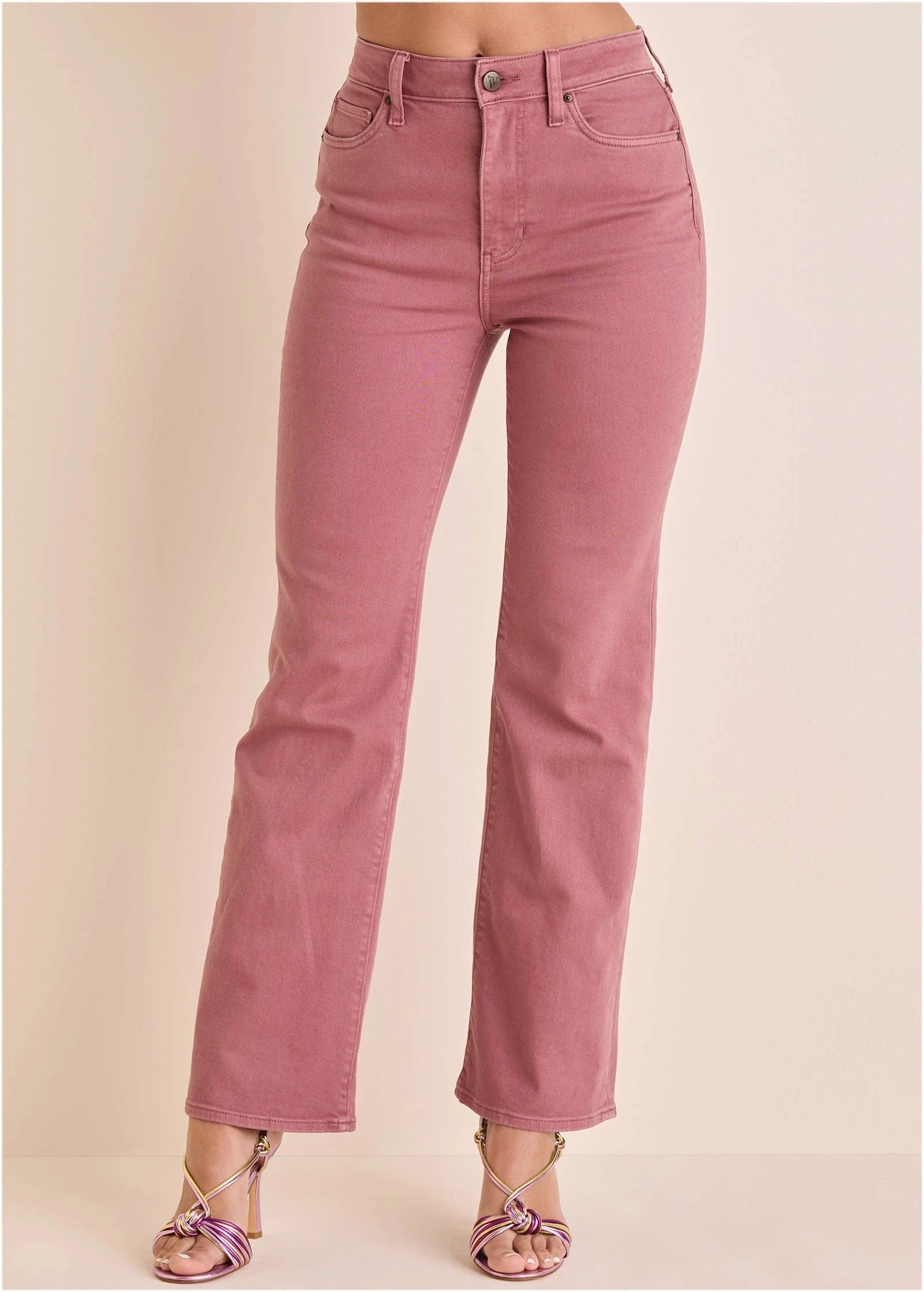 Penelope Modern Flare Jeans Berry
