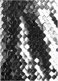Mirror Sequin Mini Dress Silver