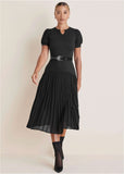 Belted Maxi Dress Jet Black