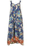 Handkerchief Hem Dress Mystic Jacobean Border