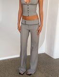 TERESIA PANT GREY CHECK