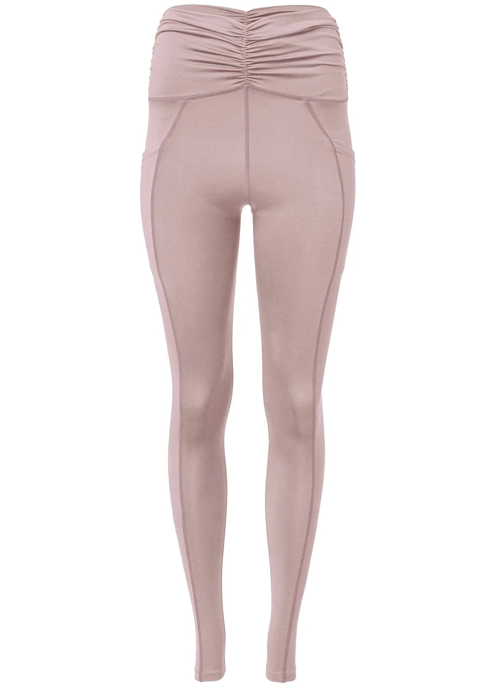 Ruched Waist Leggings Tan