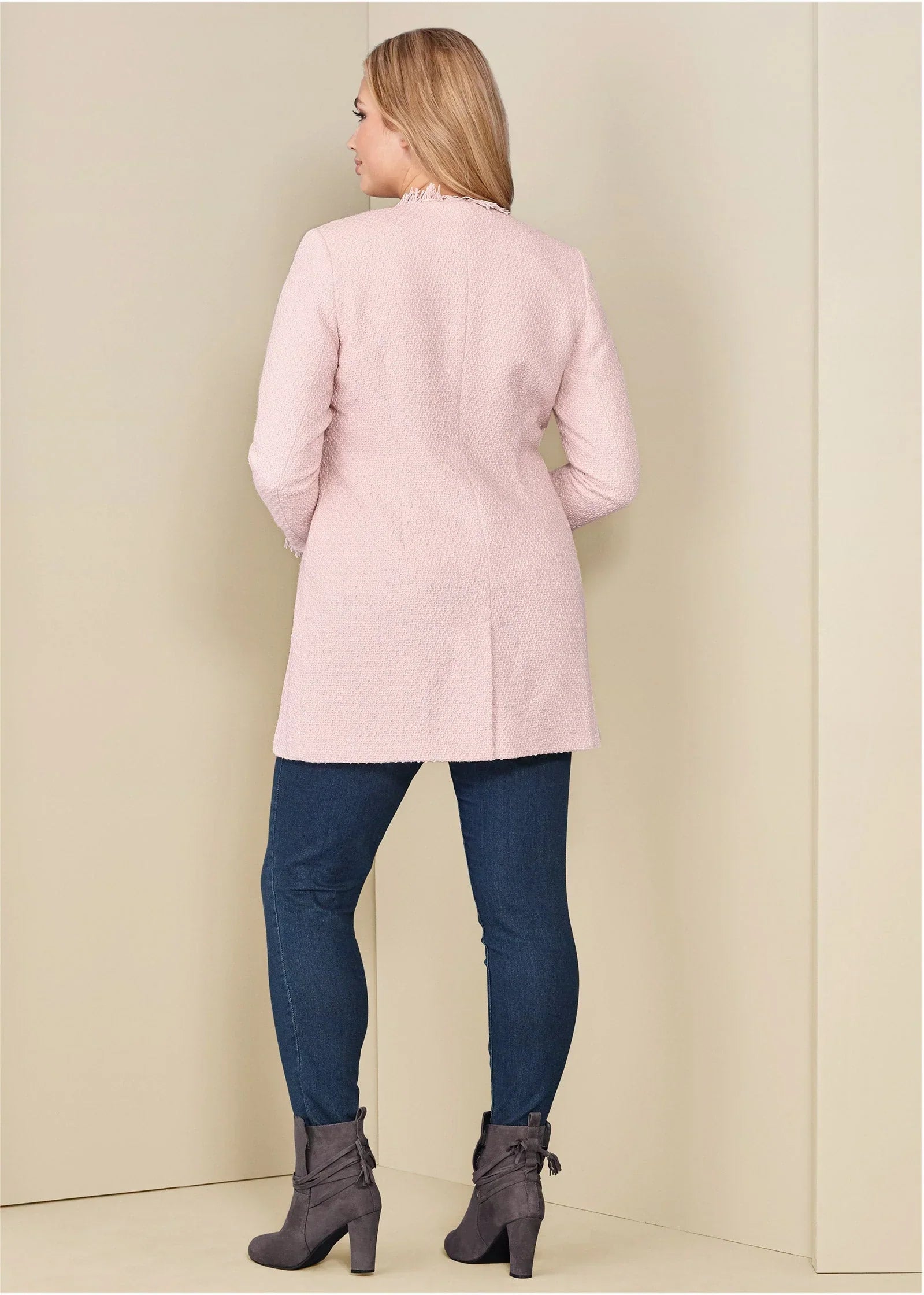 Tweed Jacket Light Pink