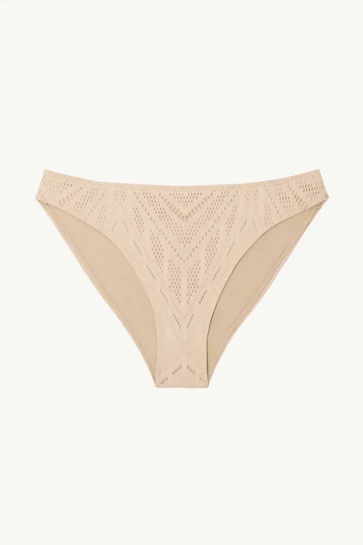 Cali High Leg Full Bottom Natural Calico Crochet