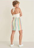 Stripe Halter Mini Dress Boardwalk Stripe