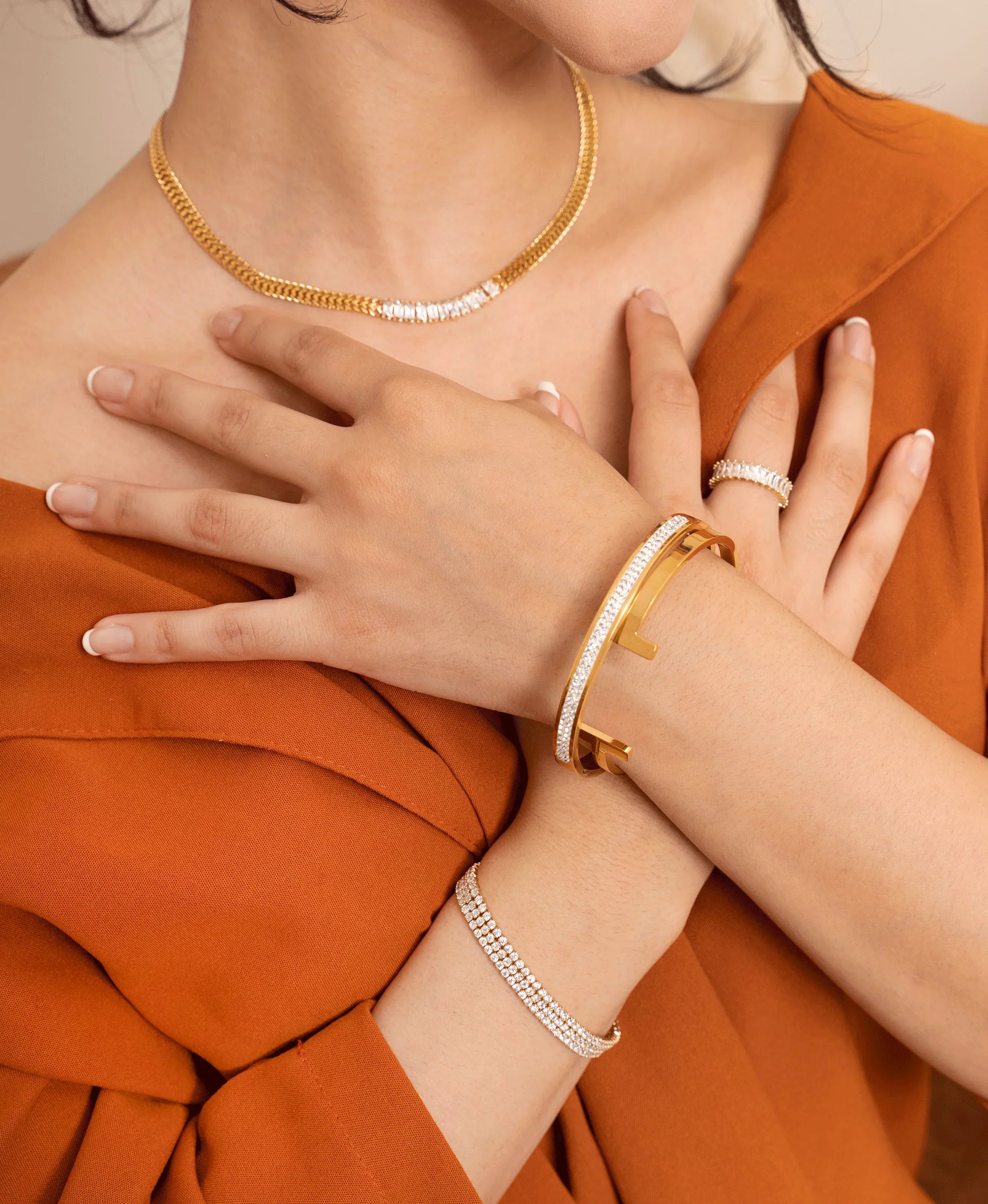 Cleo Gold Cuff Bracelet