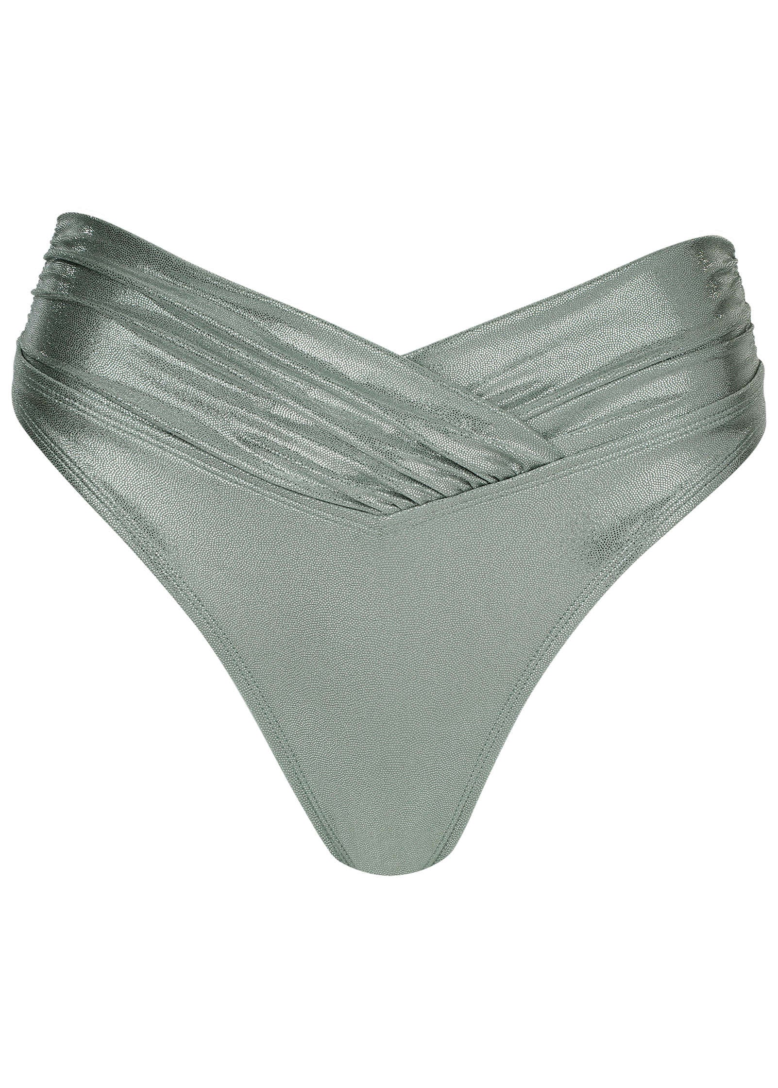 Shine Havana Bikini Bottom Silver Metallic