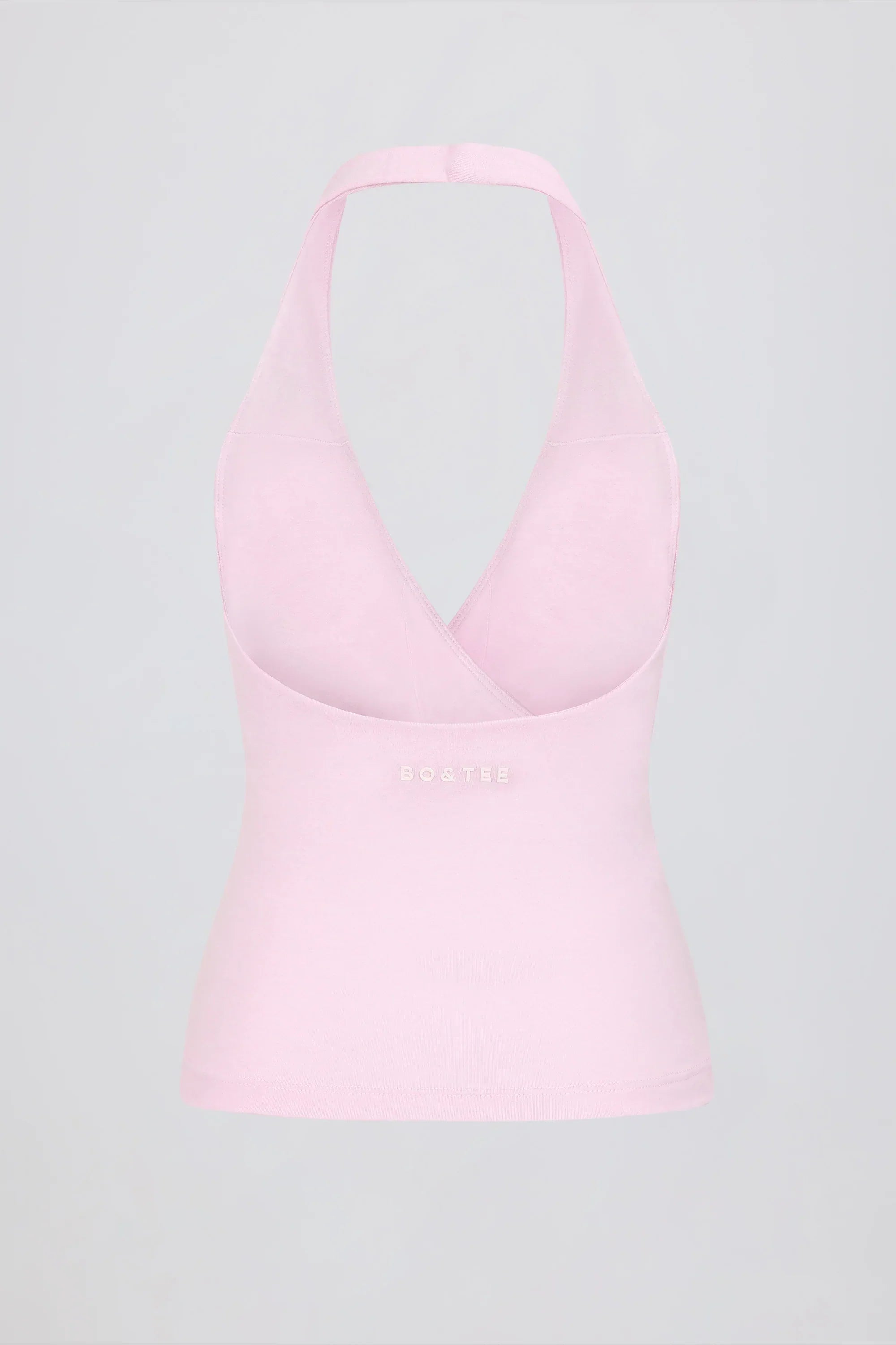 Halterneck Open Back Tank Top in Bloom