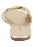Twist Flat Sandal Gold