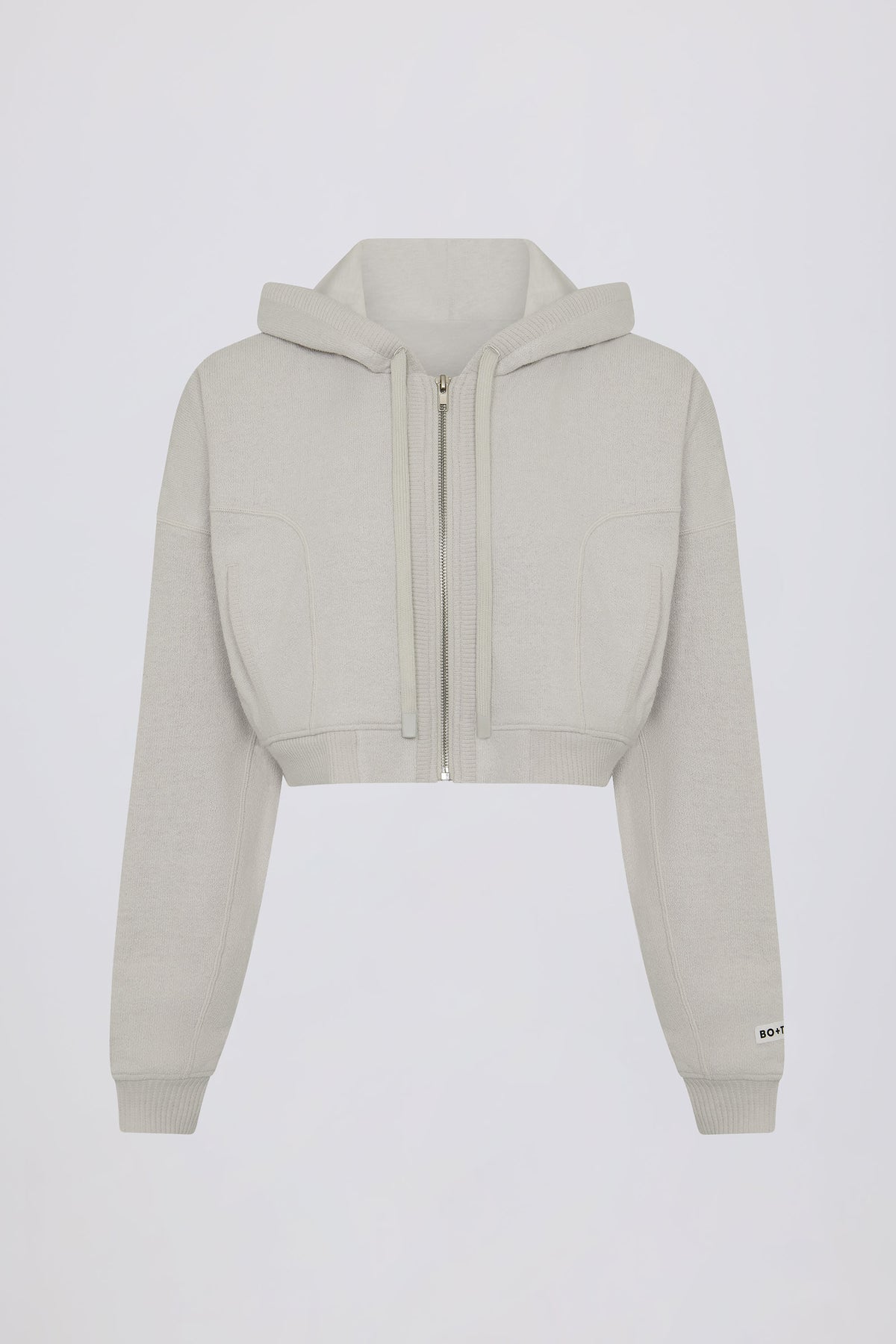Lightweight Knit V Neck Oversized Jumper in Light Grey
