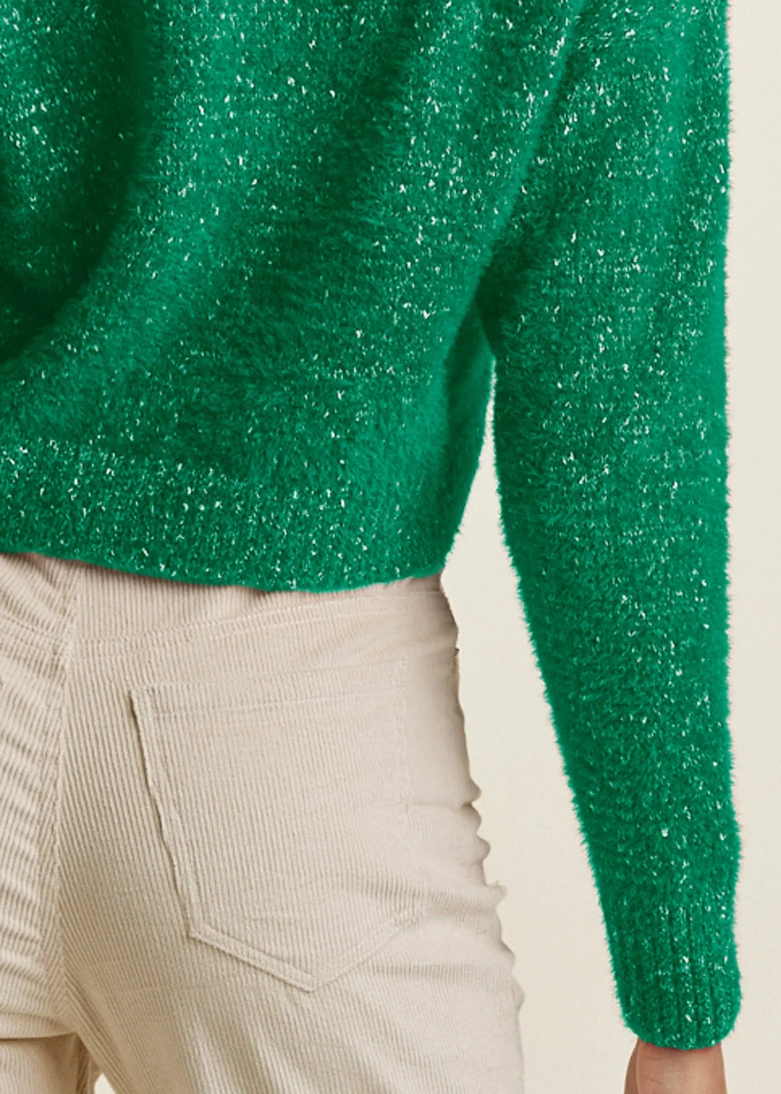 V Neck Sweater Emerald