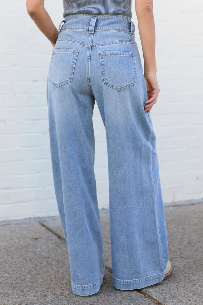 Desiree High Rise Wide Leg Jeans