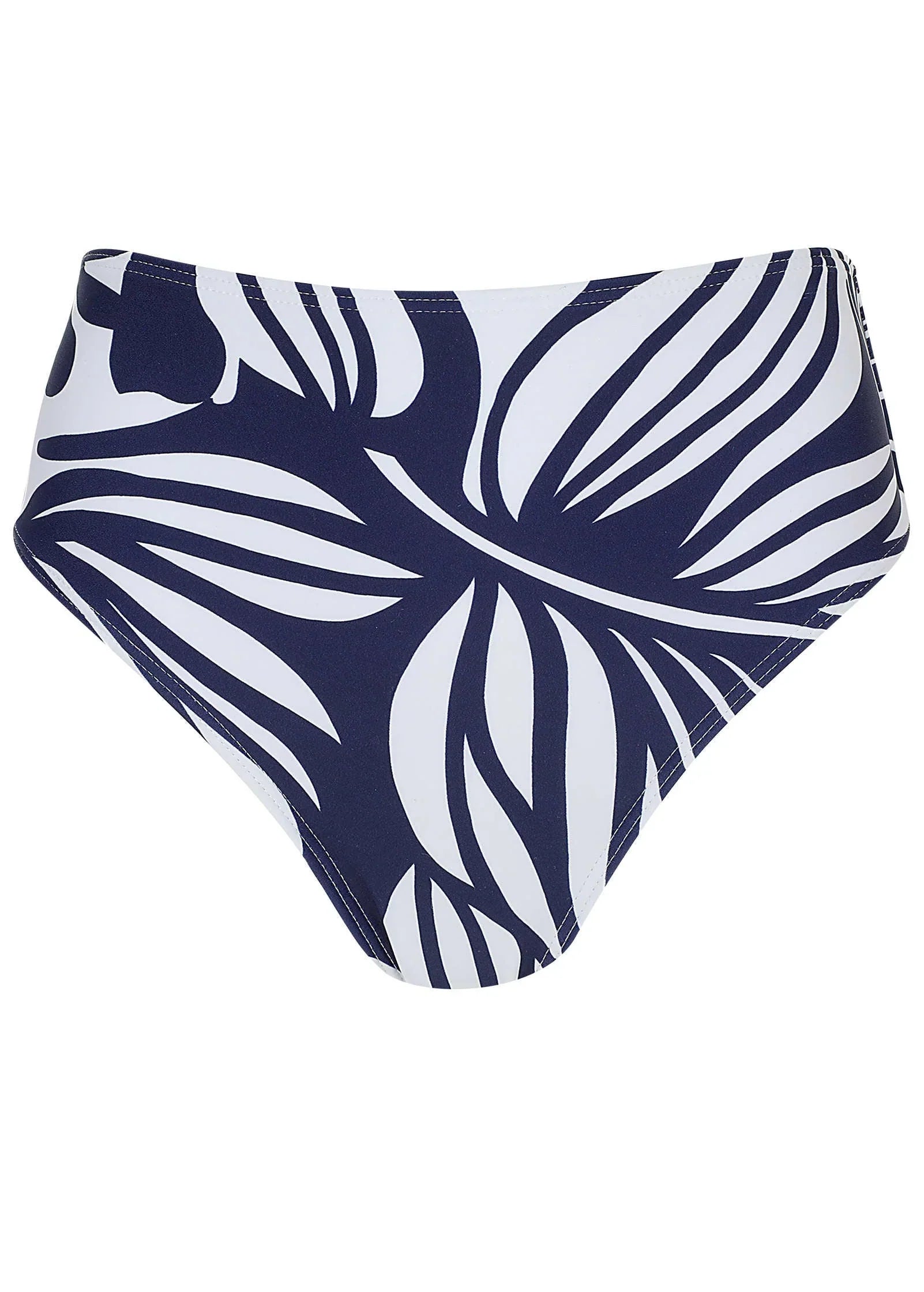 Tahiti Midi Bottom Contrast Bold Leaves
