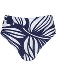 Tahiti Midi Bottom Contrast Bold Leaves
