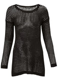 Crochet Tunic Cover Up Black Beauty