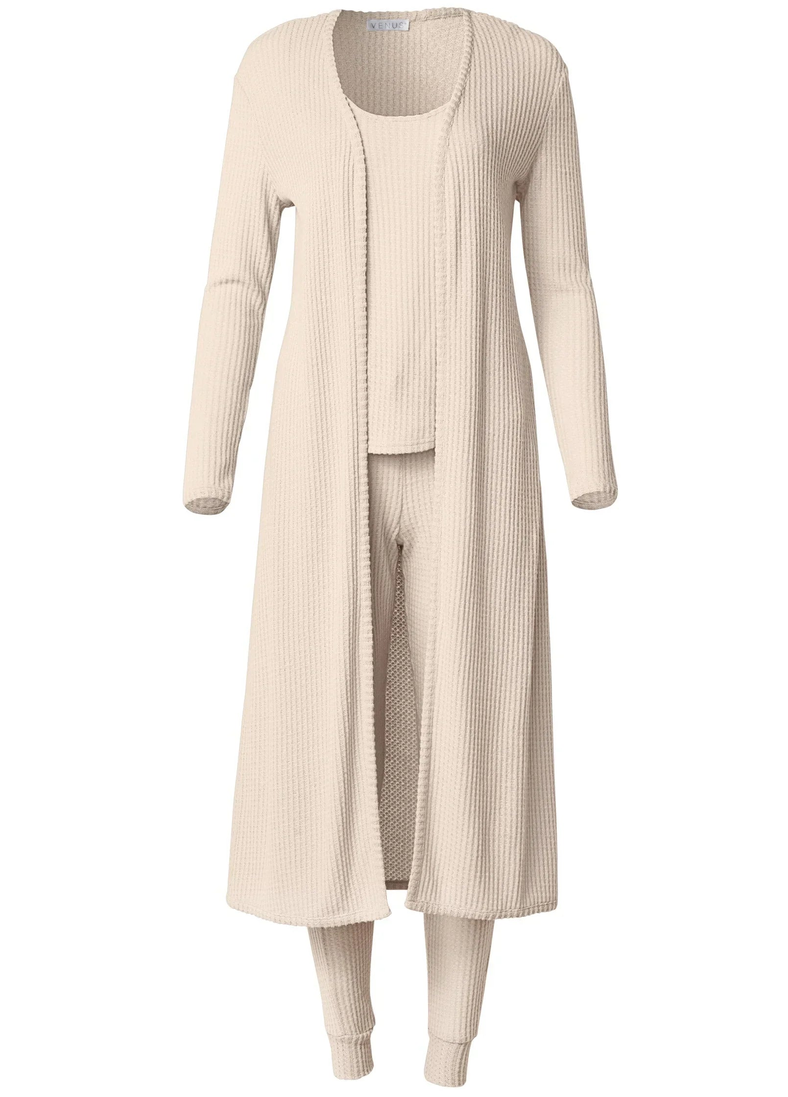 Cozy Waffle 3 Piece Set Oatmeal