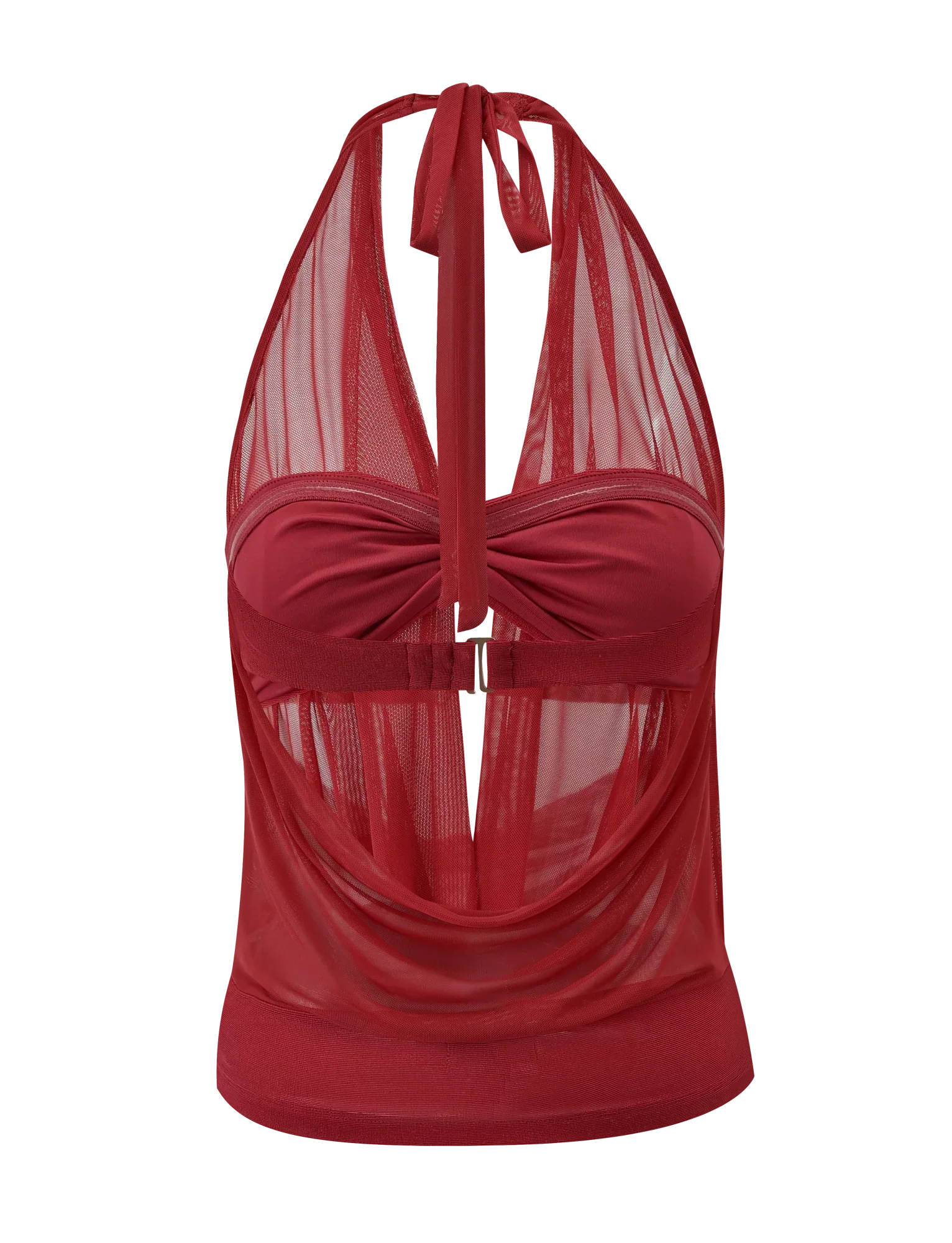 MAKENA TWO PIECE TOP RED