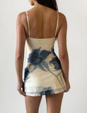 ROSY MINI DRESS INDIGO FLORAL
